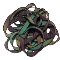 Image 7 of 1PC. BURGUNDY MINT 42" hand dyed wrist wrap bracelet silk ribbon by COLOR KISSED SILK