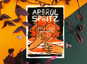 Aperol Spritz- A4 Art Print