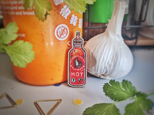 HOT Sauce Sriracha Mayo Wooden Pin