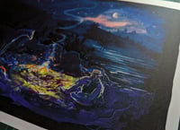 Image 3 of Cowboy Campfire- A4 Art Print.