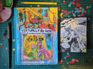 Virtually the Same- A 100pp Lockdown Corona Diary Comic + 8pp companion Riso Zine -Lockdown 2.