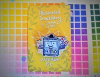 Image 5 of Happy Risograph Machine Wooden Pin