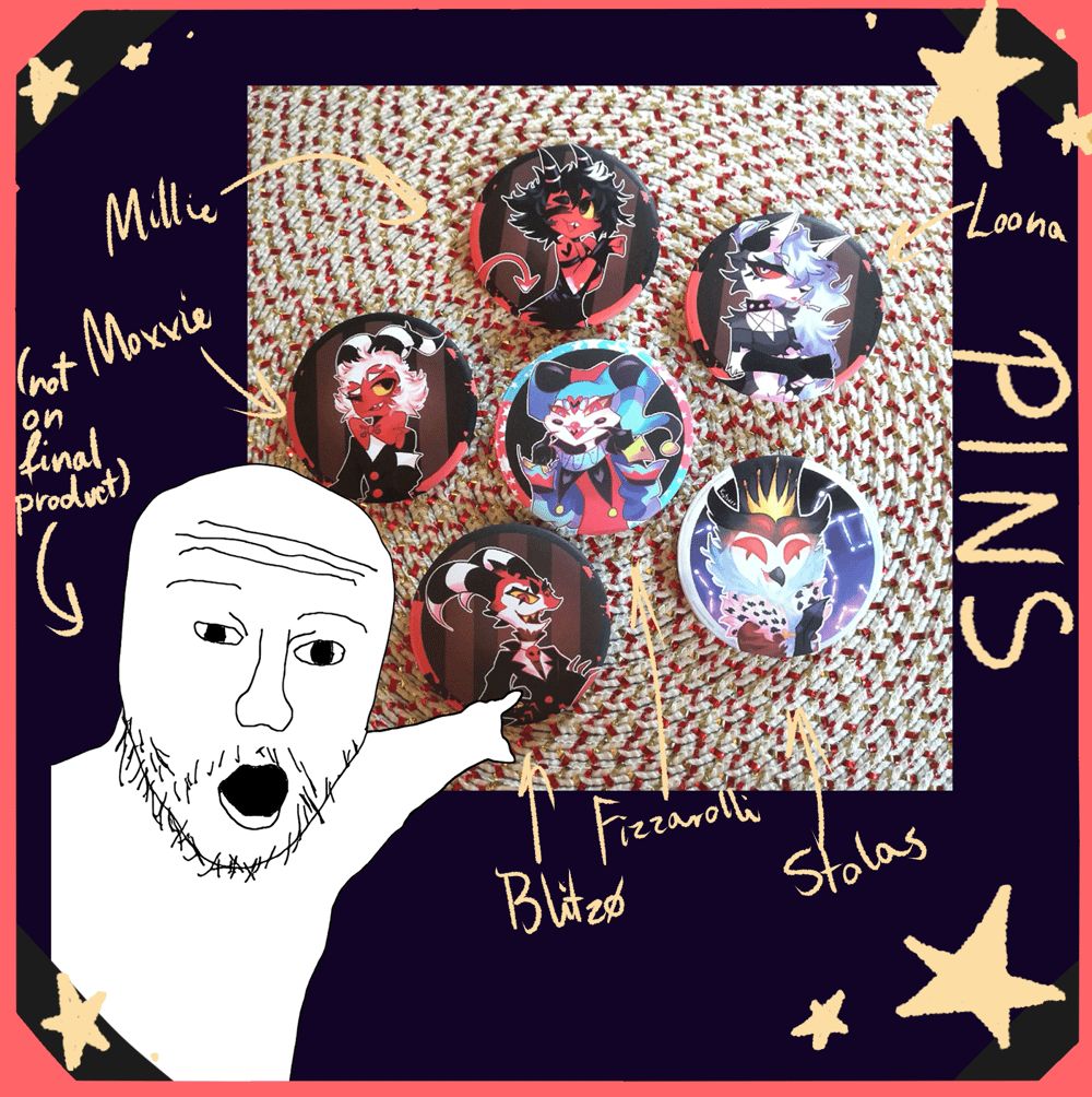 Image of HAZBIN & HELLUVA PINS