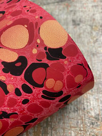 Image 5 of 'Red Stone' // one-of-a-kind hand marbled paper 