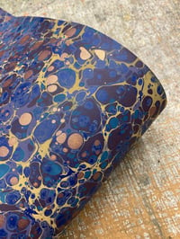 Image 5 of 'Mottle Blue Stone' // one-of-a-kind hand marbled paper 