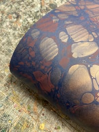 Image 4 of 'Imperial Ripple' // one-of-a-kind hand marbled paper 