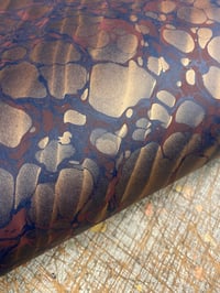 Image 1 of 'Imperial Ripple' // one-of-a-kind hand marbled paper 