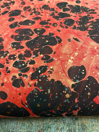 Image 2 of 'Lava Splatter' // one-of-a-kind hand marbled paper 