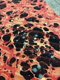 Image 6 of 'Lava Splatter' // one-of-a-kind hand marbled paper 