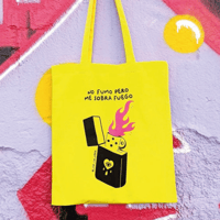 Image 1 of Totebag "no fumo pero me sobra fuego"