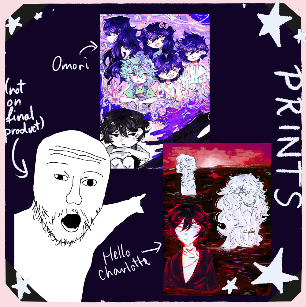 Image of OMORI & HELLO CHARLOTTE MERCH