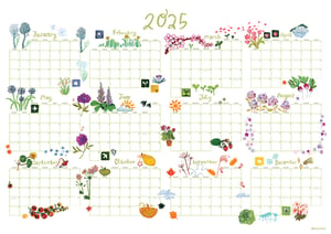 PREORDER Seasonal Joy A2 Wall 2025 Year Calendar 