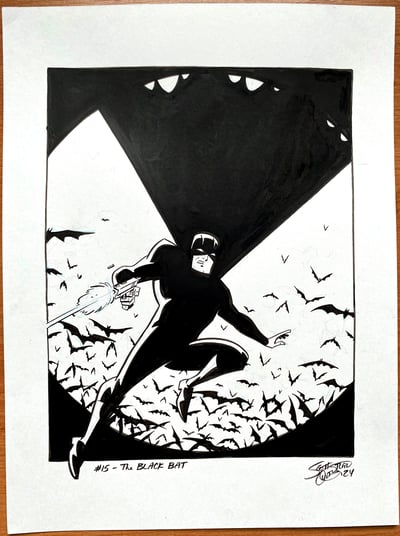 Image of Pulptober Day 15: BLACK BAT 