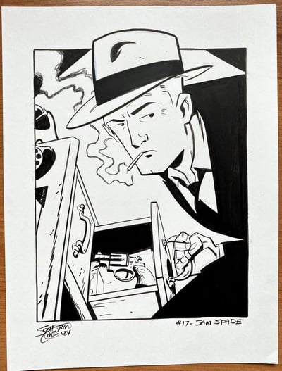 Image of Pulptober Day 17: SAM SPADE