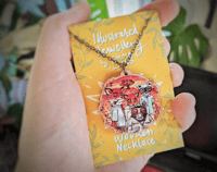 Image 2 of Wes Anderson Film- 20" Bronze / Wooden Necklace.