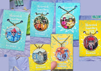 Image 1 of Wes Anderson Film- 20" Bronze / Wooden Necklace.