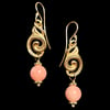 NUAGES BAROQUE Earring Petite - Hook with various CORALS