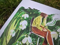 Image 1 of Waking Up - A5 digital Snowdrop Art Print