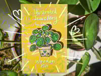 Image 2 of Pilea Love Houseplant Wooden Pin