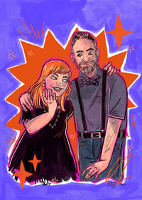 Image 2 of A4 Custom Illustrated Portrait Semi Realistic/In My Style