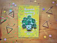 Image 4 of Pilea Love Houseplant Wooden Pin