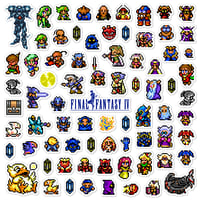 Image 1 of Final Fantasy IV Sticker Set (76 Pieces)
