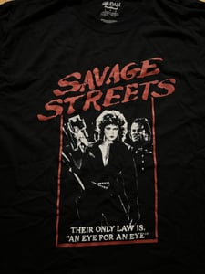 Image of SAVAGE STREETS T-SHIRT size LARGE Linda Blair classic 