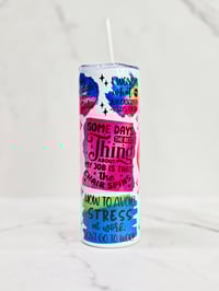 Image 2 of Worlds Okayest Co-worker Stainless Steel Tumbler