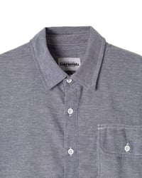 Image 2 of Chambray "Joey" shirtsleeve overshirt