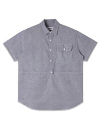 Image 3 of Chambray "Joey" shirtsleeve overshirt