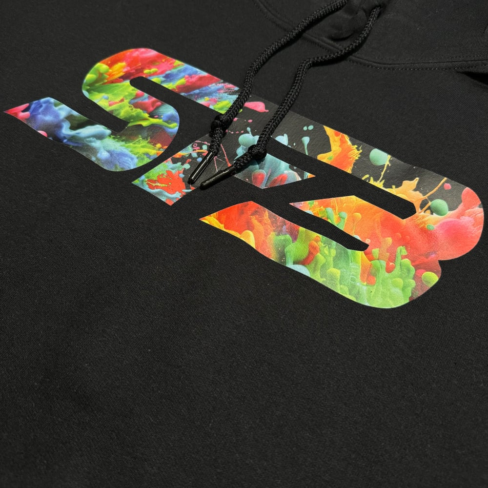 Black Color Splatt SF3 Hoodie/Crewneck
