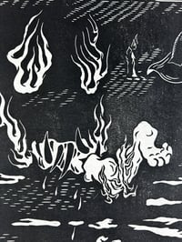 Image 2 of Jikininki Linocut Print