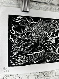 Image 2 of Dragon Lino Print