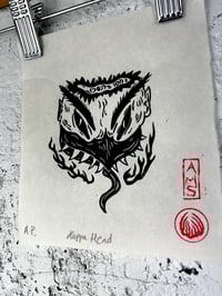 Image 3 of Kappa Head Linocut Print