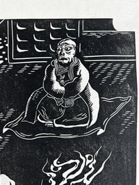 Image 3 of Jikininki Linocut Print