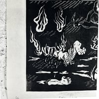 Image 5 of Jikininki Linocut Print
