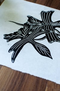 Image 3 of Philodendron Florida Linocut Print