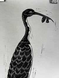 Image 2 of Gone Fishin' Crane Print