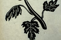 Image 3 of Chrysanthemum Blockprint (black)