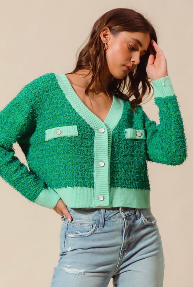 Image of TWEED  CARDIGAN