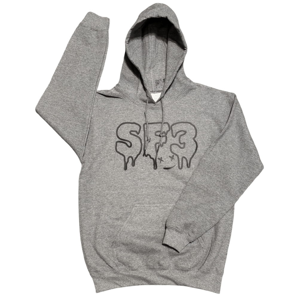 Graphite Drippy Smile SF3 Hoodie/Crewneck