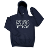 Navy Drippy Smile SF3 Hoodie/Crewneck