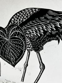 Image 3 of Crane and Magnificum Lino Print