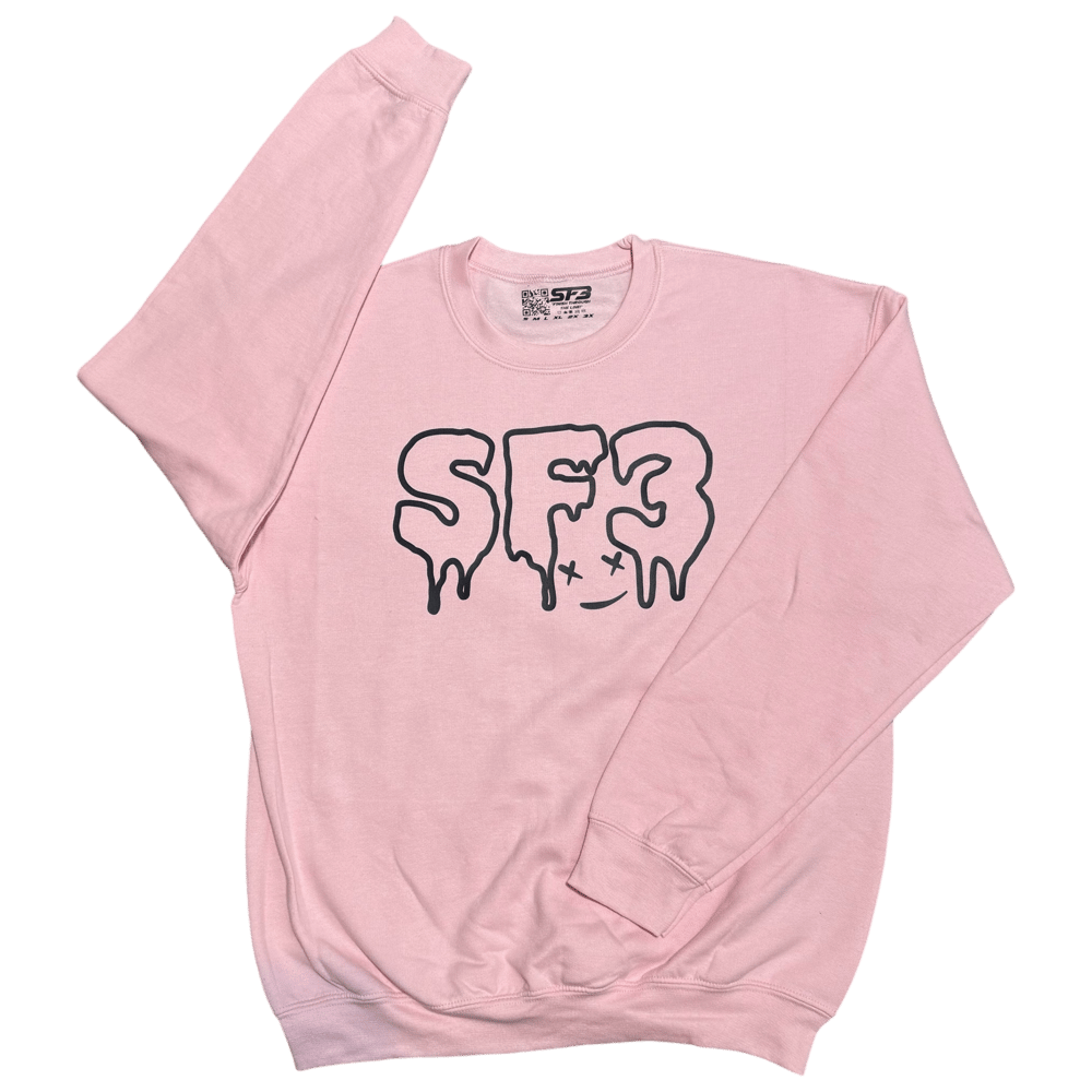 Pink Drippy Smile SF3 Hoodie/Crewneck