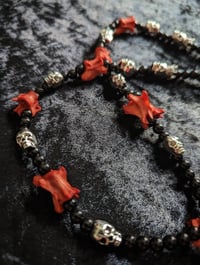 Image 3 of XI : Rosary with REAL Fox & Mink bones, Taxidermy