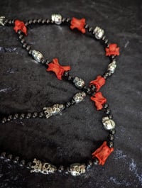 Image 5 of XI : Rosary with REAL Fox & Mink bones, Taxidermy