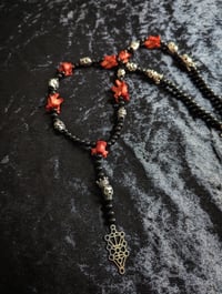 Image 1 of XI : Rosary with REAL Fox & Mink bones, Taxidermy
