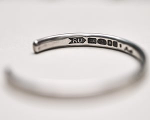 Image of *SALE - WAS £185* Men's silver 'Wilderness' bangle (medium weight)