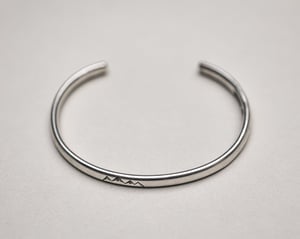 Image of *SALE - WAS £185* Men's silver 'Wilderness' bangle (medium weight)