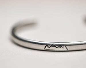 Image of *SALE - WAS £185* Men's silver 'Wilderness' bangle (medium weight)